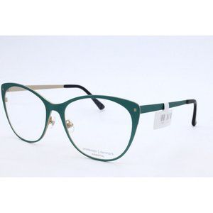 Prodesign Denmark 3180 c.9321 Aqua Green Cat Eye Eyeglasses Clear Lenses 54mm